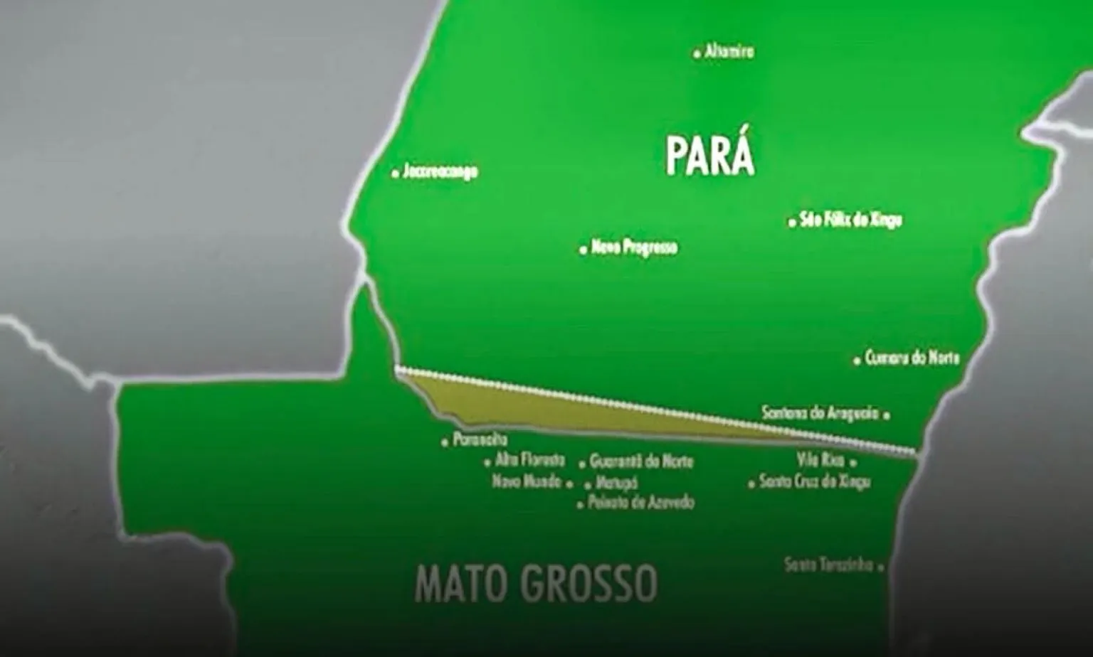 Disputa territorial entre Pará e Mato Grosso volta ao STF e reacende tensão sobre área de 22 mil km²